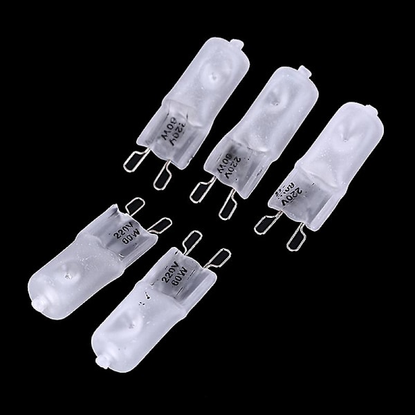 5 stk Frostet Halogen G9 Dimbar Lampe 220v Halogenlampe G9 [db] 60W