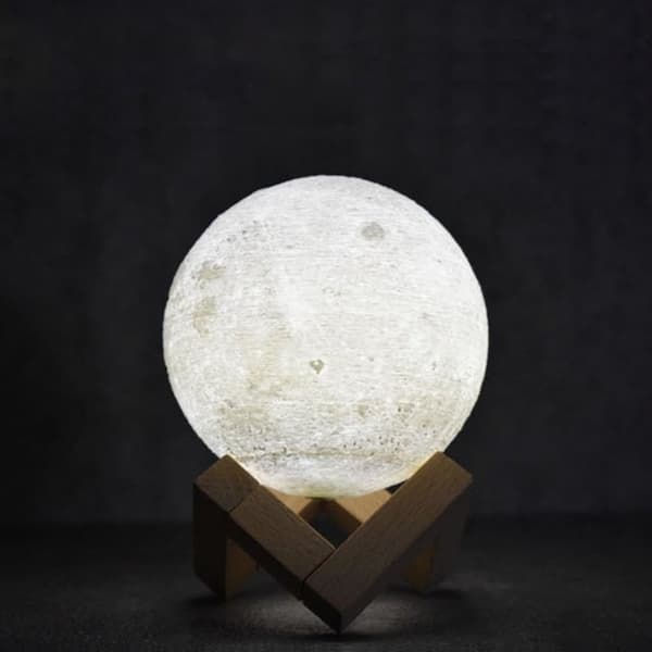 Lampe - Månelampe - 8 cm - Justerbar farge