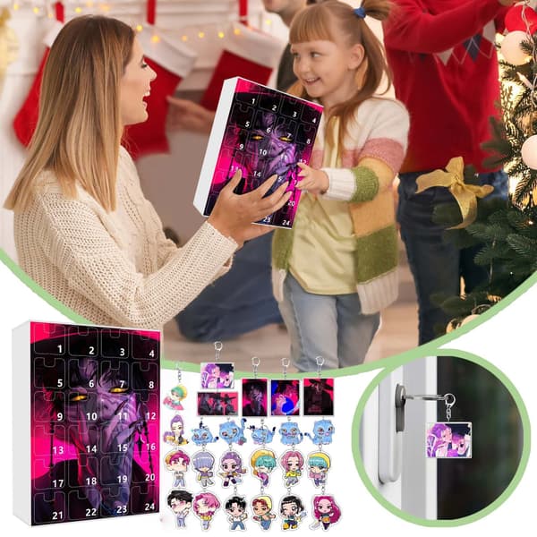 Kpop Devil Hunter Adventskalender Julgransdekoration Akrylhänge A