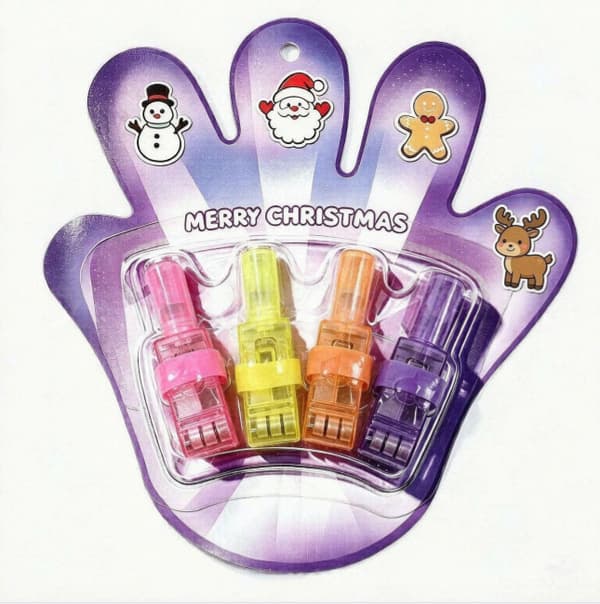 LED-fingerlys med skogsdyr, festgaver til barn, Halloween jul D Twelve random packs