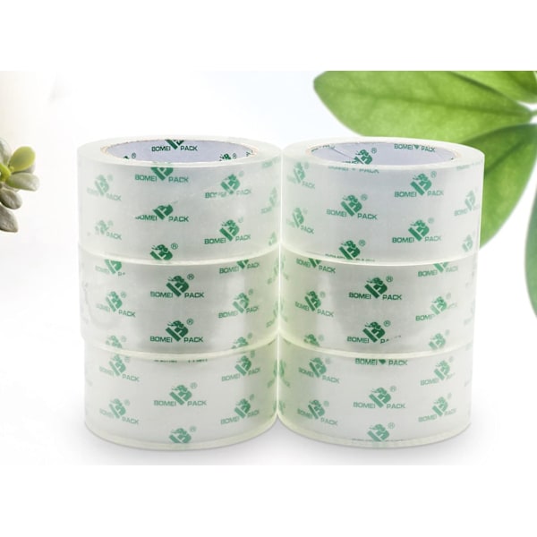 Kristallklar Packtejp, 6 Rullar 2Mil x1.88 60 Yards