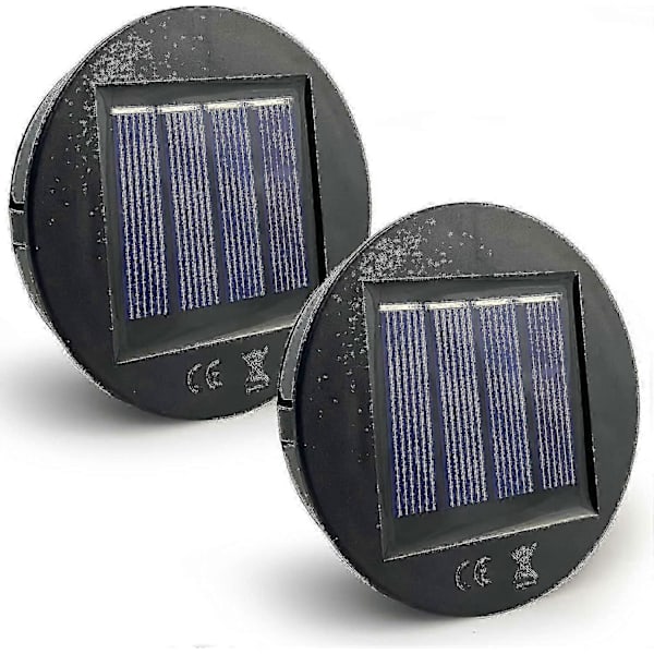 Pakke med 8 cm diameter reservedele til solcellelamper
