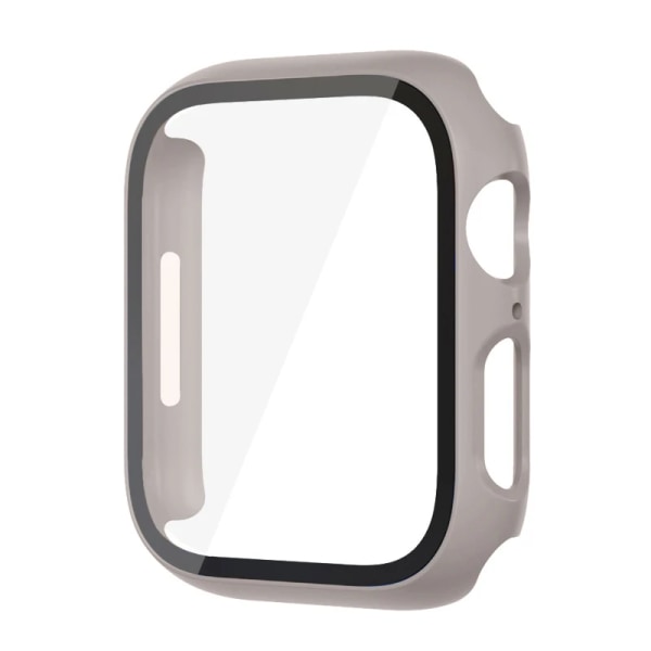 Glas+ Cover För Apple Watch case 9 8 7 6 SE 5 iWatch Tillbehör Skärmskydd Apple Watch Series 45mm 41mm 44mm 40mm 42mm 38mm Khak Khak Khak Khaki 42mm series 321