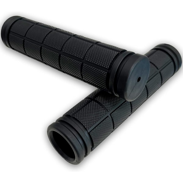 Sykkelstyre, for styre, ergonomisk gummisykkelstyre, 1 par, 120 mm, svart