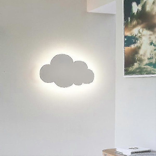 Vägglampa - Molnlampa - Inomhus - Modern - Ayl-skärm med inbyggda LED-lampor - små vita moln