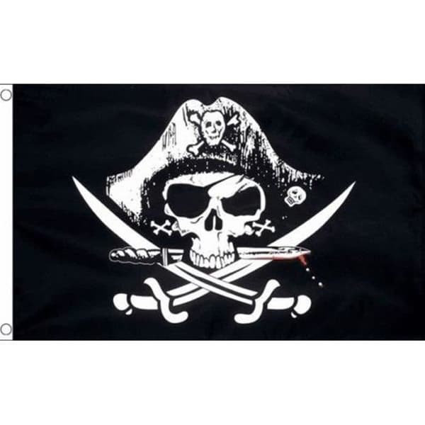 Jolly Roger Merirosvolippu 150*90CM #20（Fww）{F3}