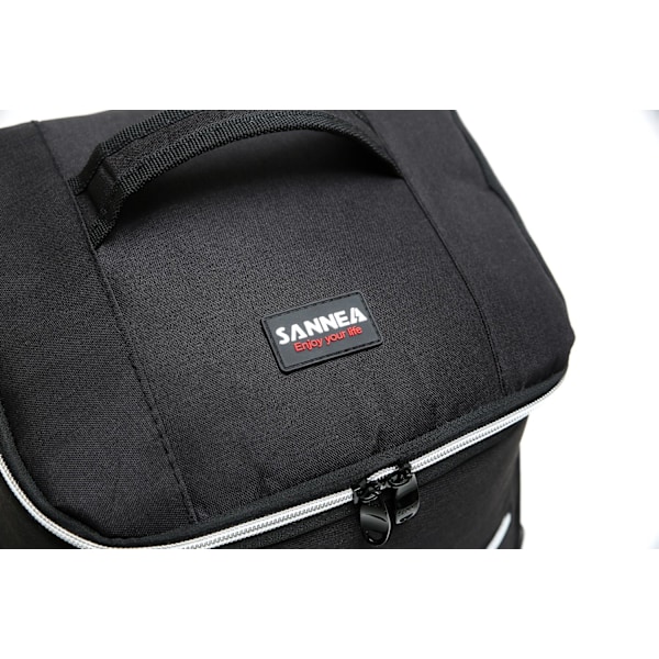 20L Fleksibel køletaske rygsæk med ekstra plads Sort Sort Black one size