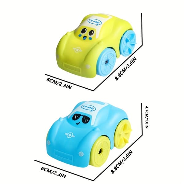 Optrækkelig badelegetøjsbil – Amfibisk babylegetøj til vand- og landleg Yellow + Blue Amphibious Vehicle