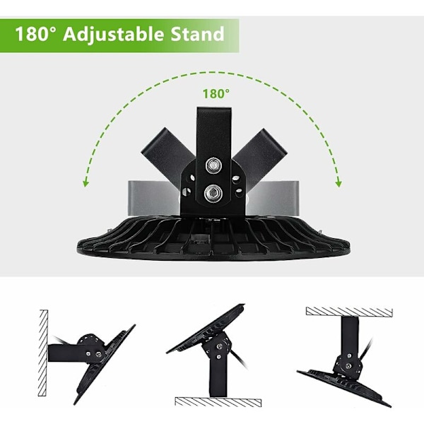 UFO LED Industrilampe 50W, 5000LM High Bay Lampe Værkstedslampe