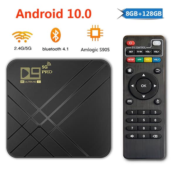 D9 PRO TV-boks Set Top Box EU-plugg