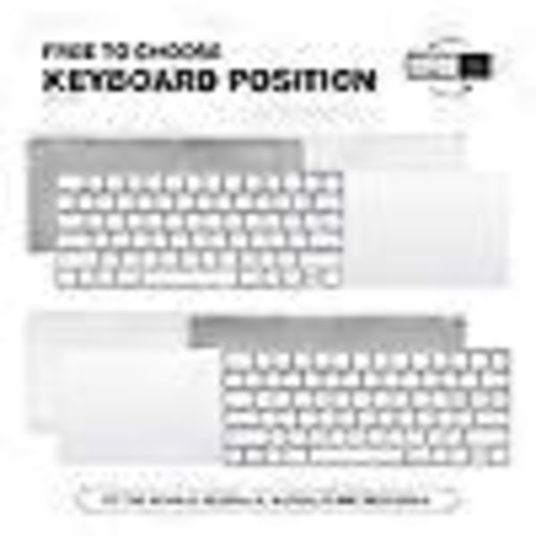 BESTAND Feste for Apple Magic Trackpad 2/3 / Magic Keyboard 2/3 Justerbart Sidebordholderstativ