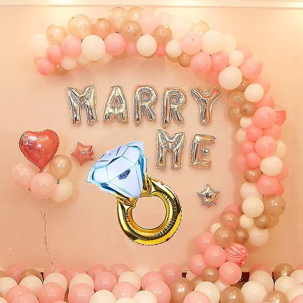 Marry Me -ilmapallot kosintaa ja häitä varten