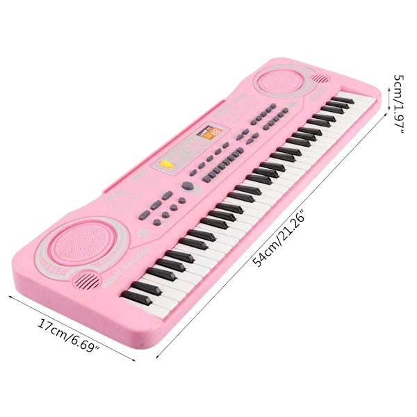 61 tangenter klaver keyboard, 61 mini tangenter bærbart musik keyboard til begyndere børn