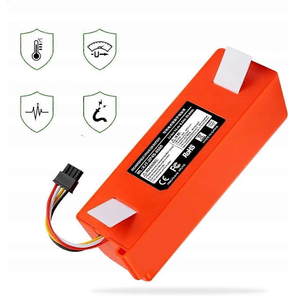 Batteri för Xiaomi Roborock S5 S6 * 14.4v 5200mah