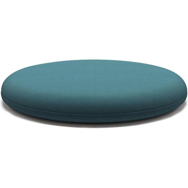 Tykk Rund Stolhynde, Aftagelig Havehynde, Memory Skum Indendørs Udendørs Stolhynde, 30 cm Teal, A