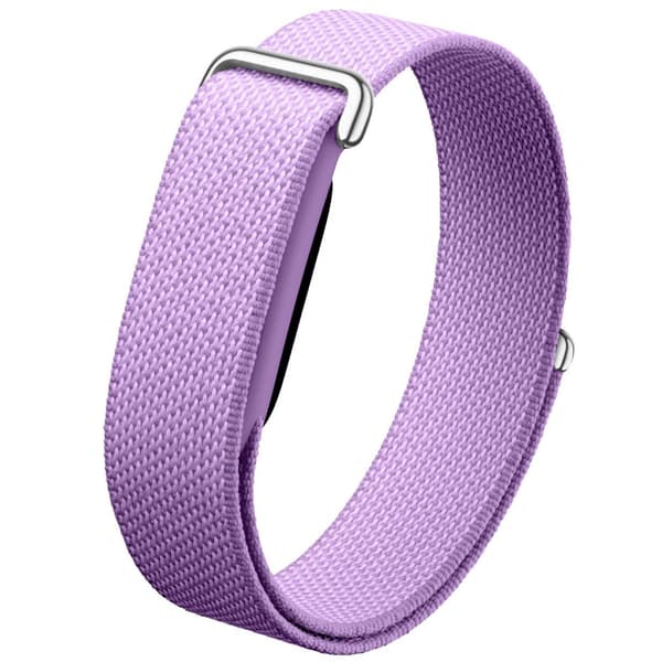 Google Fitbit Nylon borrelåsbånd Purple