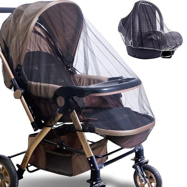 Myggnät Barnvagn Universal Svart