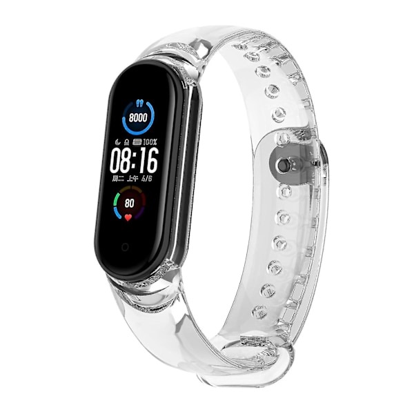 Armband för Mi Band 5 Mi 6 Smartwatch Armband Hudvänligt Mjukt Flexibelt Silikonarmband