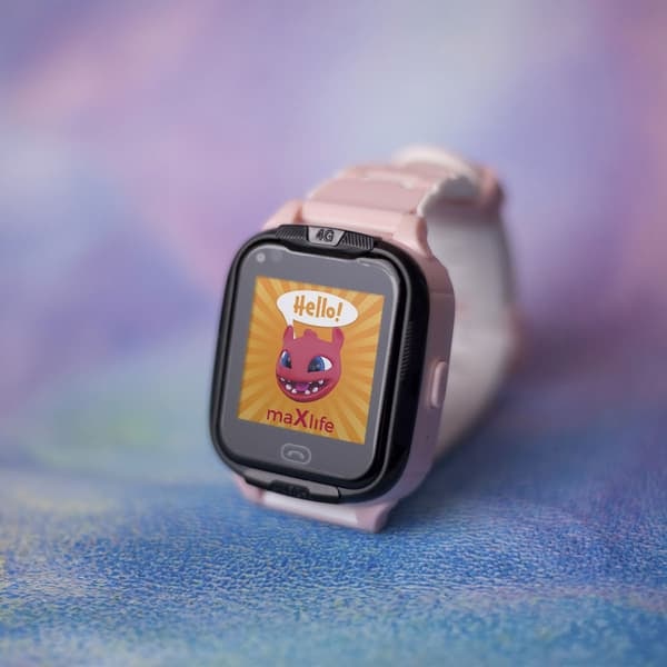 Maxlife Smartwatch för barn 4G GPS WiFi - Rosa