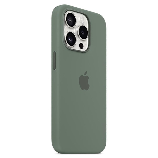 iPhone 15 Pro:n silikonikuori, MagSafe-yhteensopiva (FMY) G Green iPhone 15 Pro