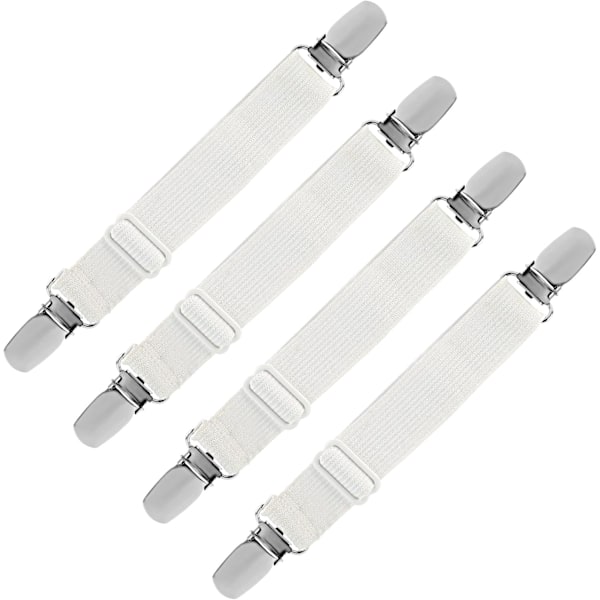 Elastiskt lakanband, justerbart fästband
