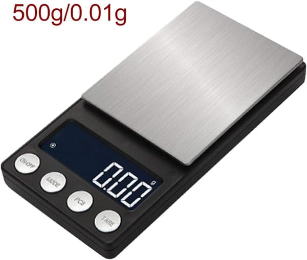 Digital Milligram Vektskala Mini LCD Digital (500g/0.01g)