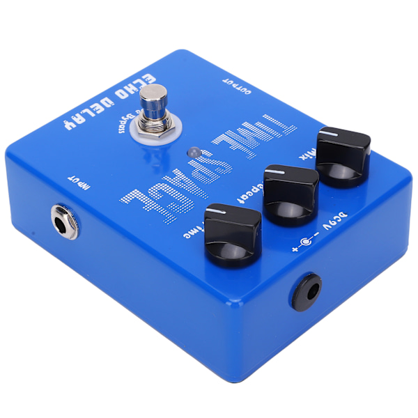 Effektpedal Ekkoforsinkelse Gitar Effektor Musikkinstrument Tilbehør DC 9V 30mA
