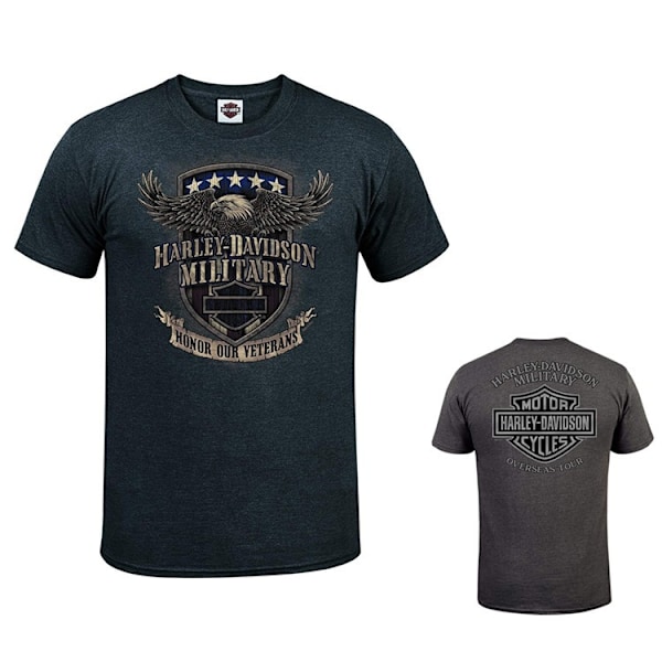 HarleyDavidson Motorsykkel T-skjorte Herr Sommer Casual Korthjermet D D D 2XL