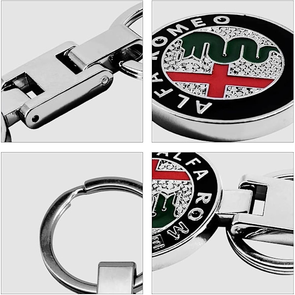 Alfa Romeo bilmerke nøkkelring