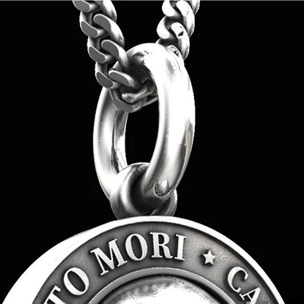 Memento Mori Pääkalloriipus Kaulakoru Miehille Goottilainen Punk Korulahja Asuste