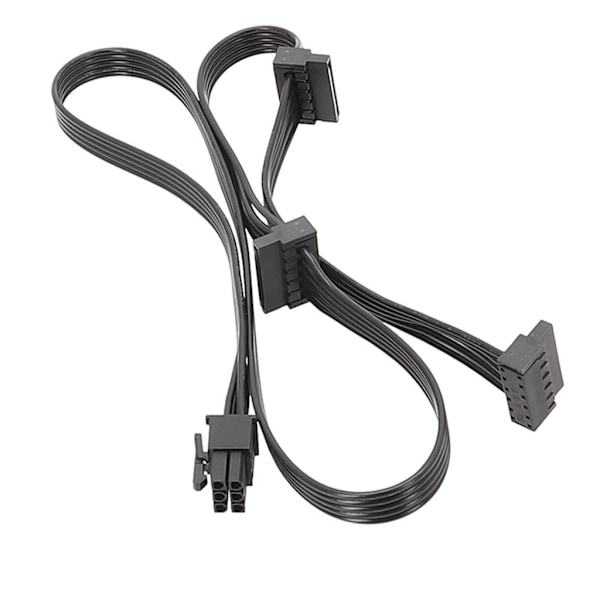 Effektiv 6-pins til SATAX3 15-pins SATA harddisk strømforsyning til Corsair RM RMX