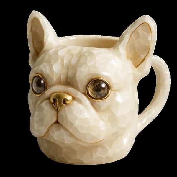 Fransk Bulldog Krystallkopp White