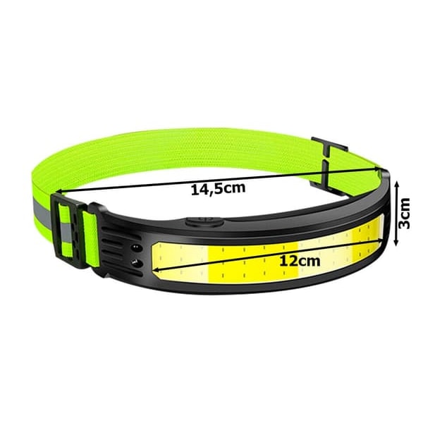 COB LED Otsalamppu / Otsalamppu Heijastimella - Ladattava