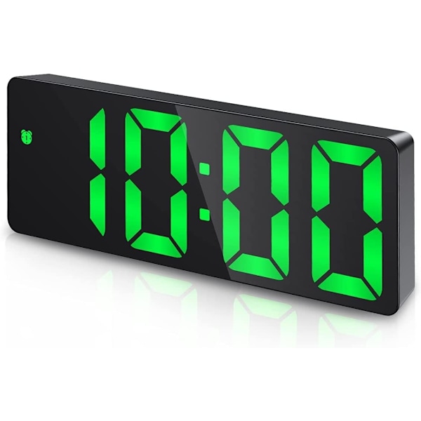 Digital Väckarklocka, LED-Klocka för Sovrum, Elektronisk Bordsklocka med Temperaturvisning, Justerbar Ljusstyrka ‎Multicolor