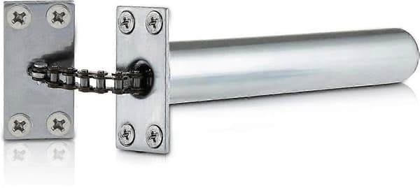 Skjult dørpumpe til indvendige døre i satin krom finish