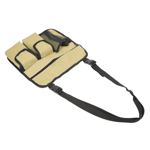 Strandstols Armstödsficka 600D Oxford Tyg Multifunktionell Organizer för Camping Khaki