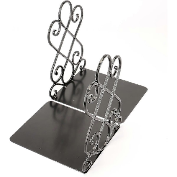 Bogstøtter, kunstneriske bogstøtter, 1 par (sort)