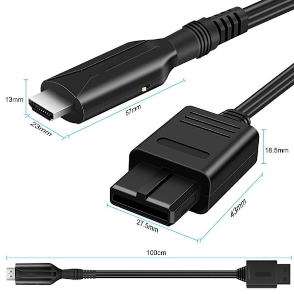 Nintendo Gamecube Super NES/SNES N64 HDMI-adapterin muuntokaapeli