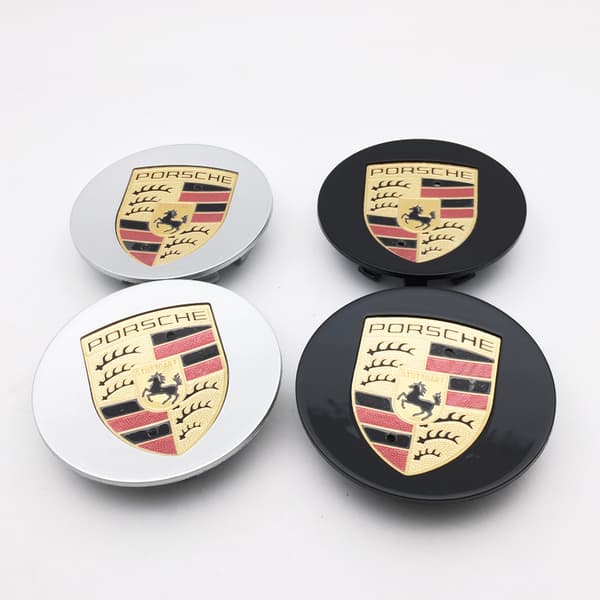 75MM 4-pakks Porsche Sølv Senterhette (Enkelt)