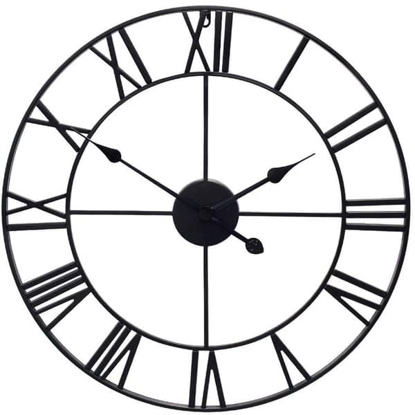 Klocka / Väggklocka - Romerska Siffror - 60cm