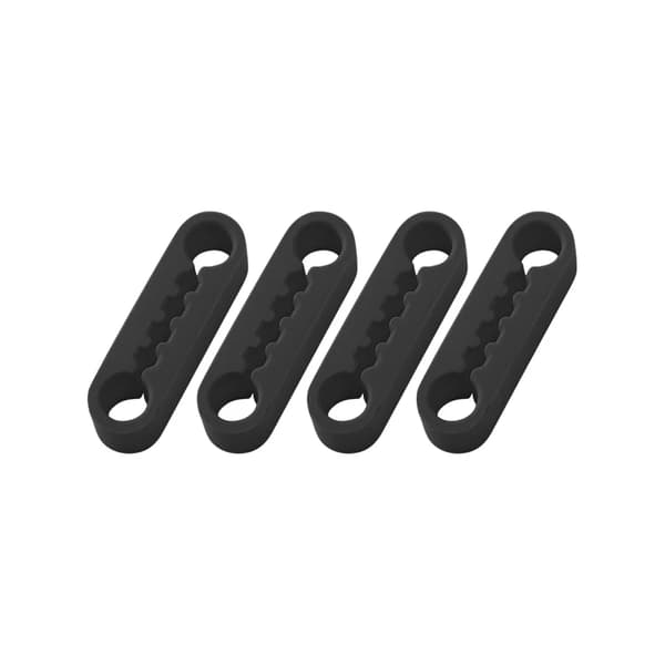 Bildør Støtdemper Universal Bildørspenne Lydisolerende Demperpute Anti-vibrasjonsbufferpute for de fleste biler 4 Black