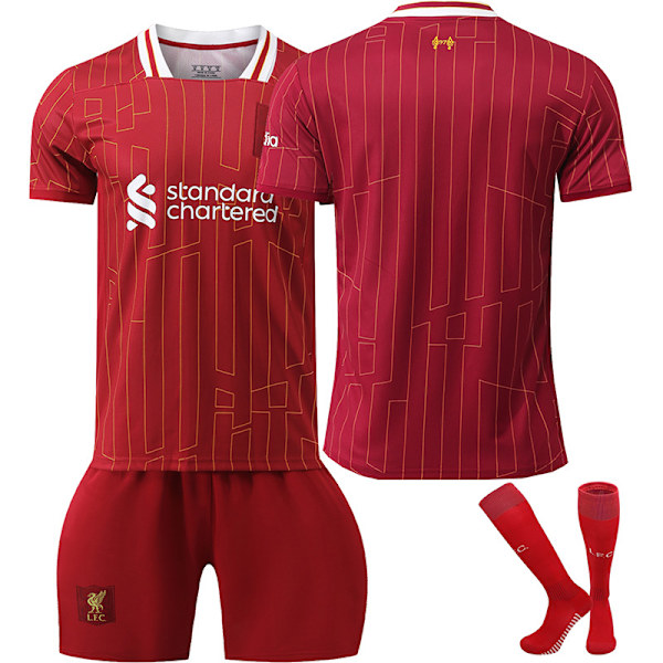 24-25 Liverpool tröja nr 11 Salah 9 Firmino 66 Arnold 10 McAllister fotbollströja No number socks No number socks Size L
