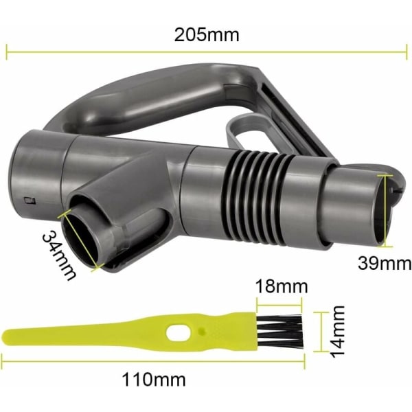 Håndtak Kompatibelt med Dyson DC29 DC33C DC37 DC19 DC23 DC26 DC32 DC36 DC48 DC52 Del #917276-01 Erstatningshåndtak Tilbehør for Støvsuger