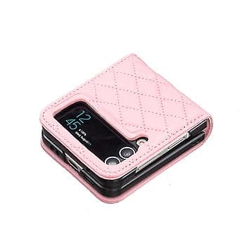 PU-deksel for Samsung Galaxy Z Flip4 (Rosa)