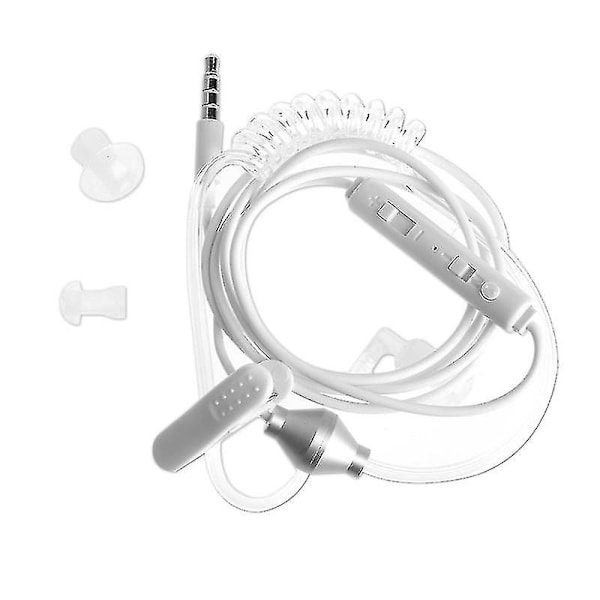 3.  5mm anti-stråling øretelefoner med luftfjærkanal og mikrofon for smarttelefon