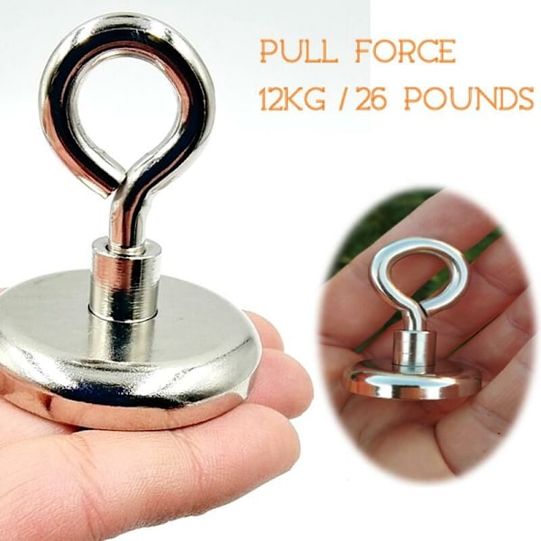 Fiskemagnet, Starka Magneter Kraftig Sällsynt Jordartsmagnet (12kg)