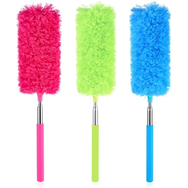 3-pack infällbar mikrofiberdammvippa