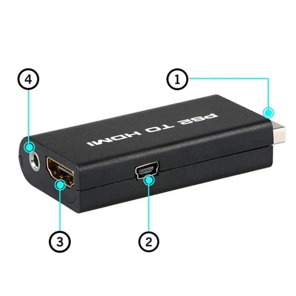 HDMI-adapter til PlayStation 2 / PS2