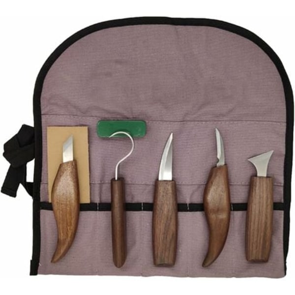 7 i 1 träbearbetningskniv Set Hand snidade modellverktyg DIY träsnideri sked snidningskniv