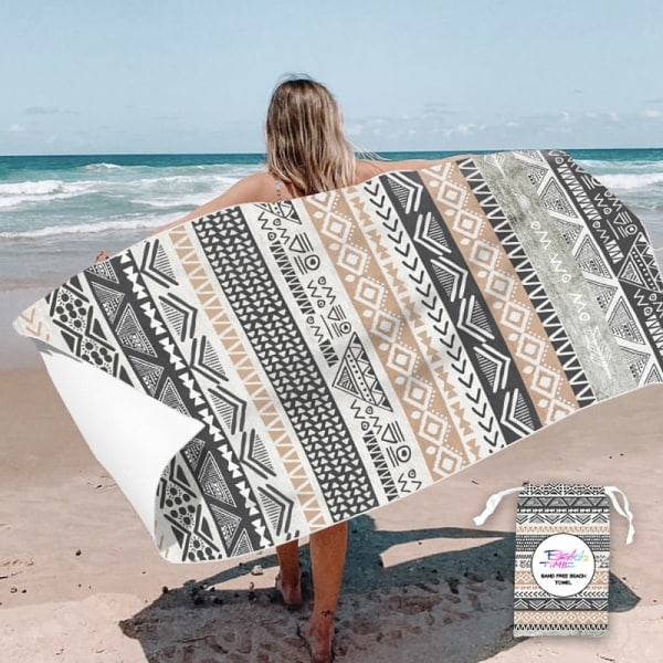 IC Strandhåndkle, mikrofiberhåndkle, badehåndkle stort 160x80cm